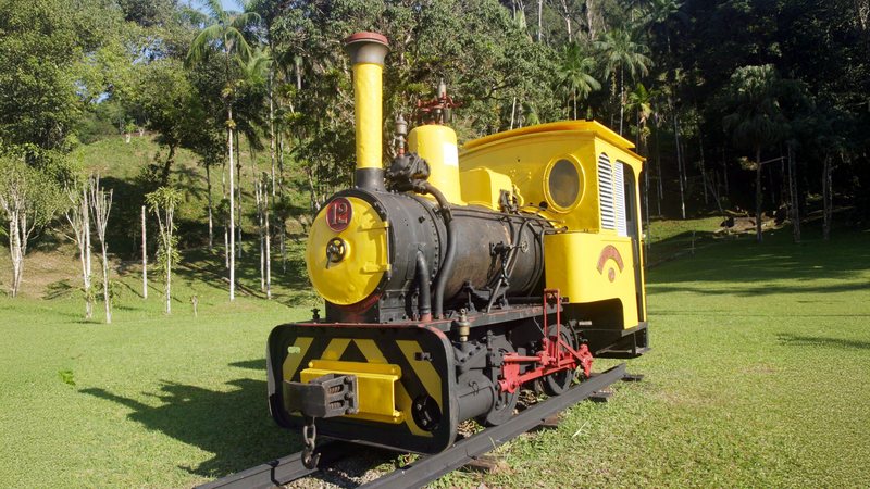 Locomotiva 12, a Itapema, foi construída em 1889 e, em Bertioga, funcionou até 2005 - Arquivo CN / Pedro Rezende
