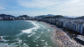 Feriado entre os dias 18 e 21 de abril promete atrair milhares de turistas para o litoral paulista - Divulgação/Prefeitura do Guarujá