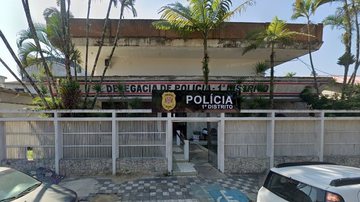 Ocorrência foi registrada como morte natural na Delegacia Seccional de Itanhaém - Reprodução/Google Street View