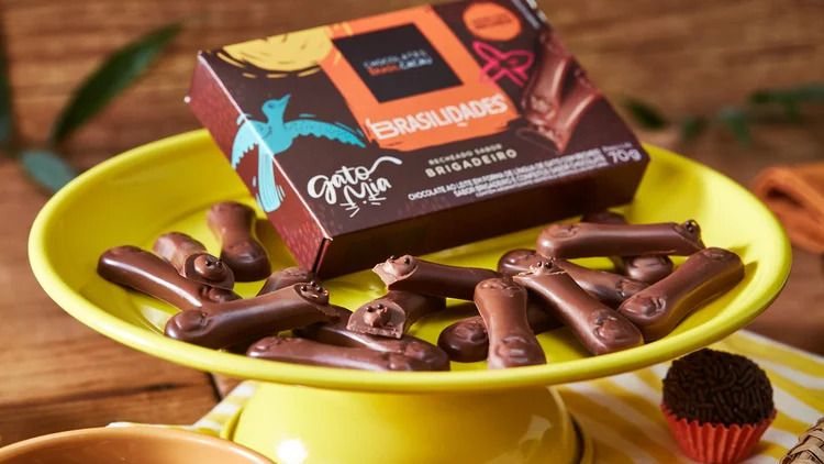 Loja reúne toda a linha de produtos da marca, como trufas, tabletes e presentes sazonais - Divulgação/Brasil Cacau