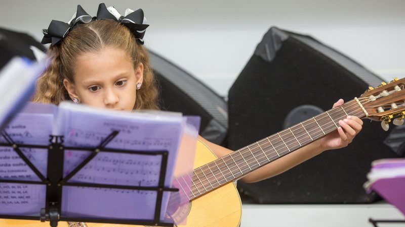 Há 10 vagas disponíveis para o curso de violão - Fred Casagrande/Prefeitura de Praia Grande