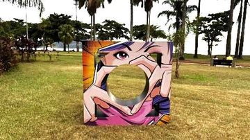 Estruturas foram estilizadas e coloridas por 12 artistas de Santos - Prefeitura de Santos