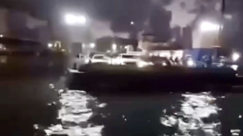 As duas embarcações estavam com passageiros no momento da colisão - Reprodução/Redes Sociais