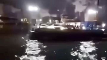 As duas embarcações estavam com passageiros no momento da colisão - Reprodução/Redes Sociais