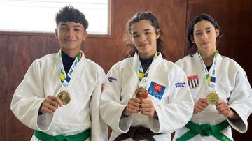 Jonas Tutihashi, Julia Kato Lima e Manuella Moreira conquistaram o Japão - Reprodução/Alexandre Lima