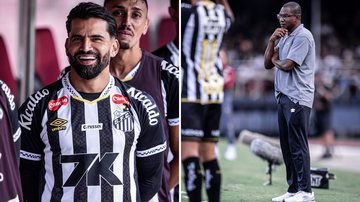 Contrato com a 7K vai até abril de 2027; o técnico interino César Sampaio segue no comando do time - Raul Baretta/Santos FC