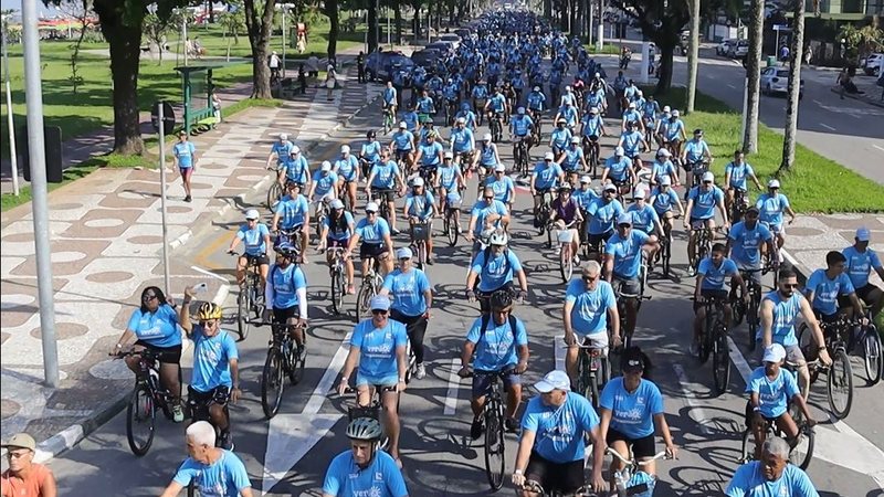 Evento visa promover a prática do ciclismo como atividade saudável e sustentável - Imagem ilustrativa/Prefeitura de Santos