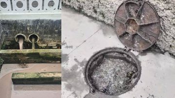 Multas foram aplicadas por descarte irregular de lodo e esgoto na rede de drenagem - Divulgação/Prefeitura de Santos