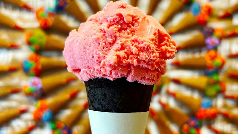 Uma das delícias, da Sorvete Finlandês, gelateria que participa do festival - Divulgação
