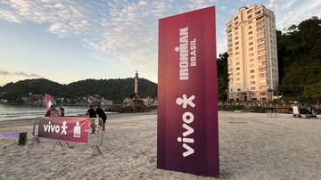 Skyline de São Vicente contribuiu para que a cidade fosse escolhida como cenário da campanha - Divulgação/Prefeitura de São Vicente