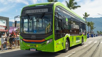 Bertioga inicia operação de ônibus elétricos na linha para Boraceia