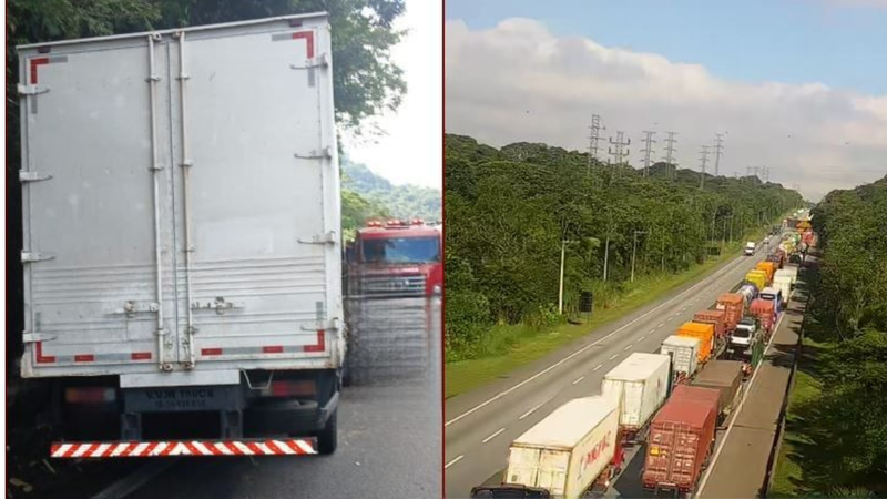 caminhoneiro-fica-preso-nas-ferragens-apos-dois-acidentes-na-rodovia-anchieta