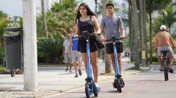 Patinetes elétricas em Praia Grande