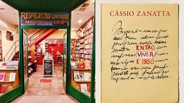 Fachada Realejo e capa de livro