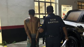 Um dos suspeitos foi detido por roubo de celular, enquanto o outro foi capturado por furto de fios - Divulgação/Prefeitura de Santos