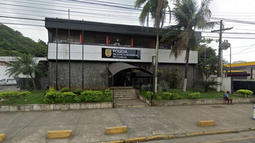 Caso foi registrado na Delegacia de Polícia Sede do Guarujá - Reprodução/Google Street View