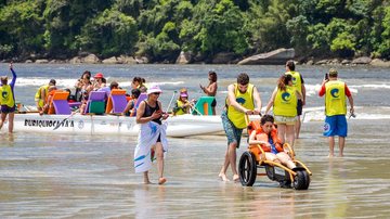 Evento inclui esportes náuticos adaptados, corrida com cadeirantes, bicicletas tandem e atrações culturais - Divulgação/Prefeitura de Bertioga