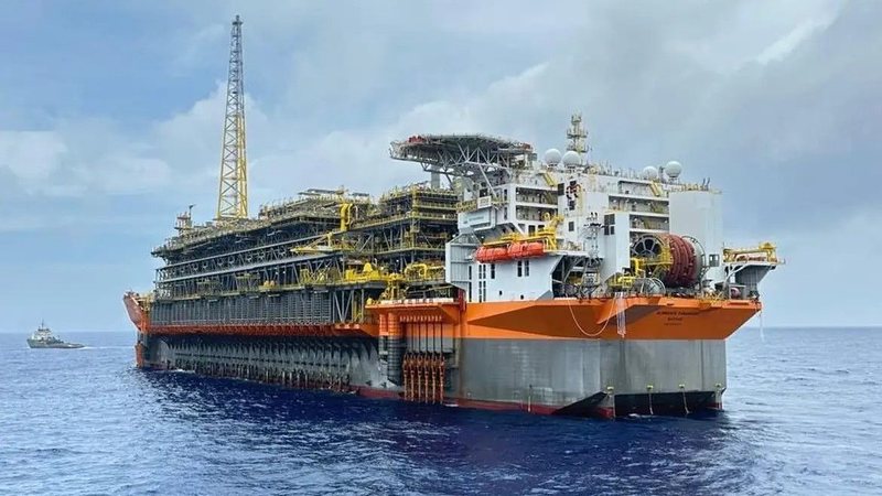 Poço está localizado em lâmina d’água de 1.952 metros, no bloco de Aram, operado pela Petrobras desde 2020 - SBM/Divulgação