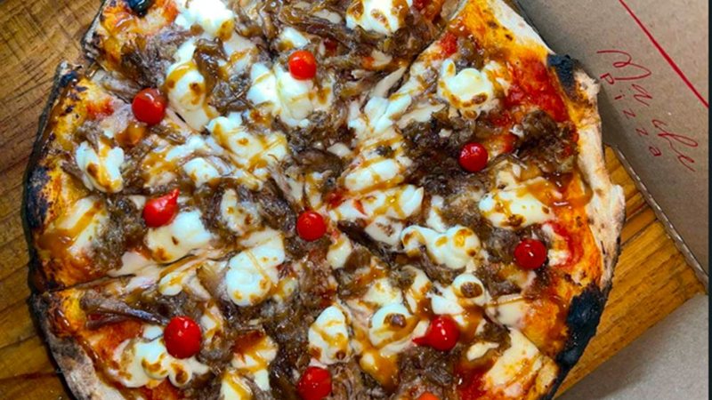 Pizza de Cupim, da Ma Che Pão e Pizza, de São Bento do Sapucaí, SP - Divulgação