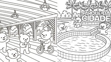 Pontos turísticos de Praia Grande no estilo Bobbie Goods