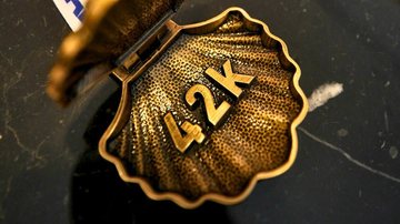 Medalha da 1º Maratona Internacional de Praia Grande