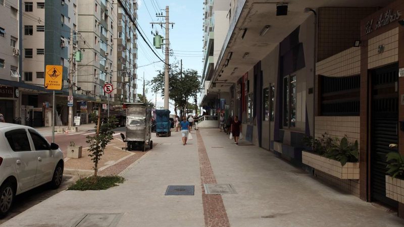 Com 64,5% das calçadas livres de obstáculos e 55,3% das vias com rampas, Santos lidera ranking de acessibilidade urbana - Francisco Arrais/Prefeitura de Santos