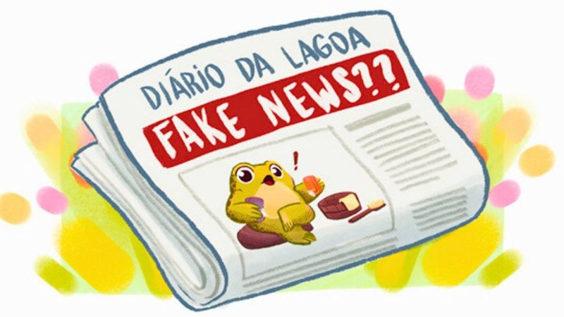 ilustração do Instituto Butatan com o tema: o sapo não lava o pé