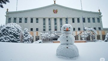 Boneco de Neve no Palácio dos Bandeirantes