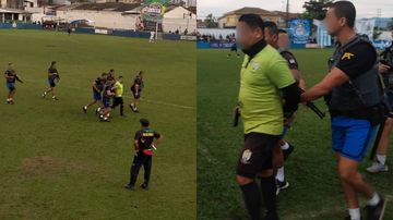 arbitro-de-futebol-e-preso-enquanto-apitava-final-de-torneio-amador-no-guaruja