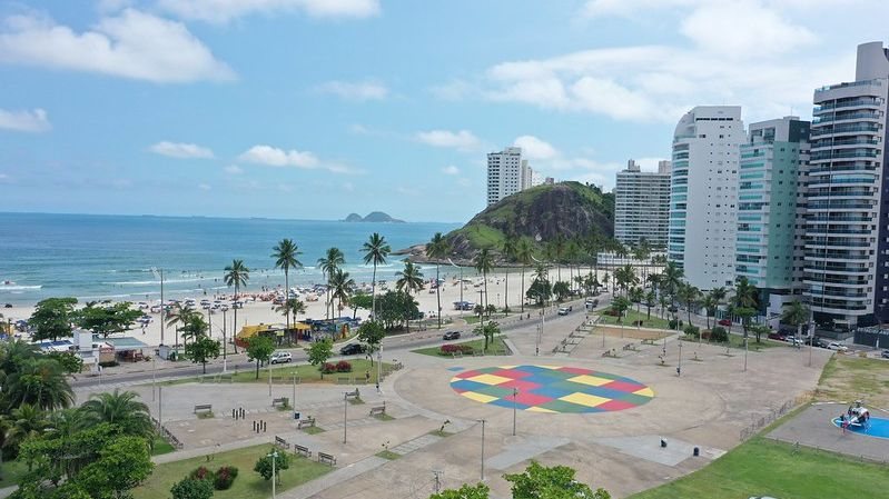 Praça Horácio Lafer, em Guarujá