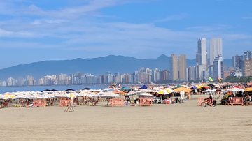 Praia do Canto do Forte, em Praia Grande