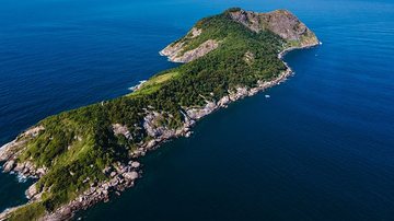 Ilha da Queimada Grande vista de cima