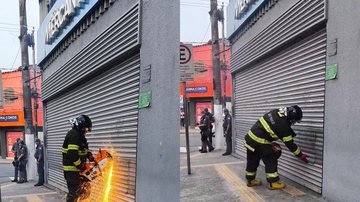 Porta trava e mulheres ficam presas em banco por quase uma hora no litoral de SP