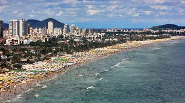 Praia da Enseada, em Guarujá