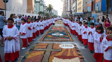 Procissão de Corpus Christi em Praia Grande