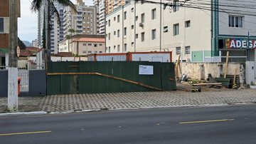 Obras da futura unidade do Pão de Açúcar em Praia Grande