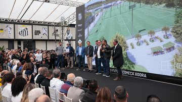 Anúncio do novo CT do Santos em Praia Grande