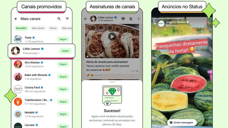 WhatsApp terá anúncios no status e canais com assinatura mensal; descubra como será