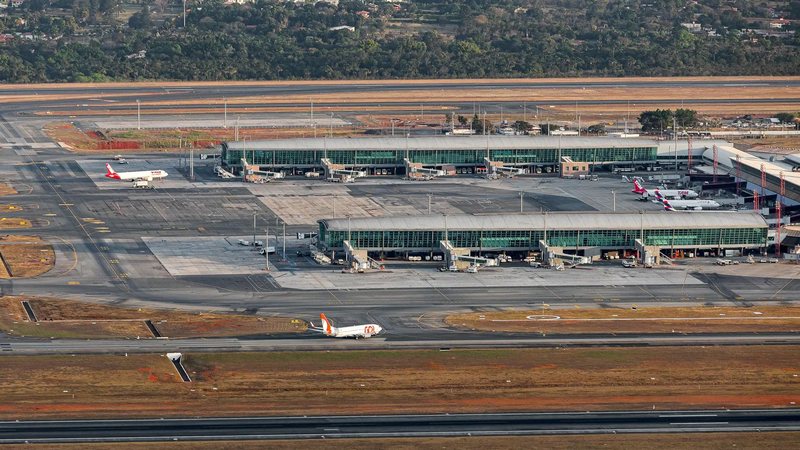 Aeroporto Internacional de Brasília - Presidente Juscelino Kubitschek, visto de cima