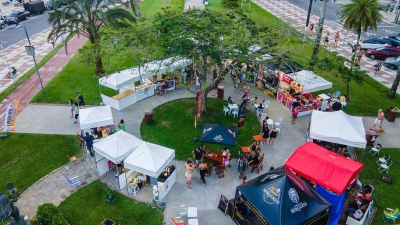 Feira criativa no Aquário de Santos