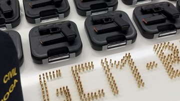 Glock G45 e munições adiquiridas pela Guarda Civil Municipal