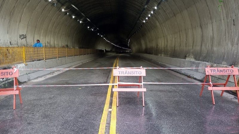 Obras no túnel da Vila Zilda geram transtornos em Guarujá; novas interdições são programadas