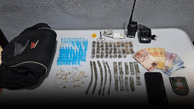 Drogas apreendidas pela Polícia Militar