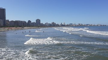 Praia do José Menino, em Santos