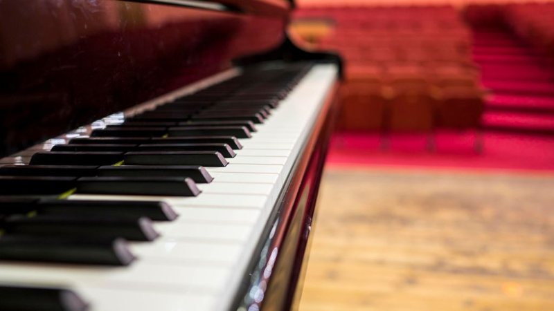 Piano pronto para apresentação