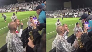 Torcedor do Santos discute com Neymar e é expulso pela própria torcida; vídeo