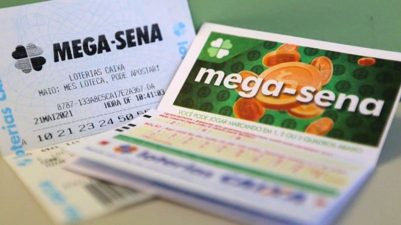 Aposta e volante da Mega-Sena