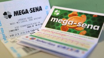 Aposta e volante da Mega-Sena