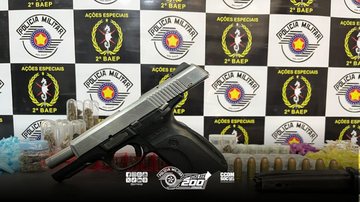 Itens apreendidos pela Polícia Militar