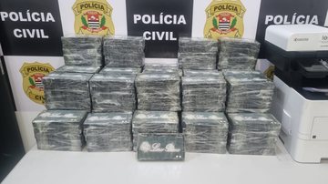 Ação da Polícia Civil em Santos descobre depósito com 196kg de droga
